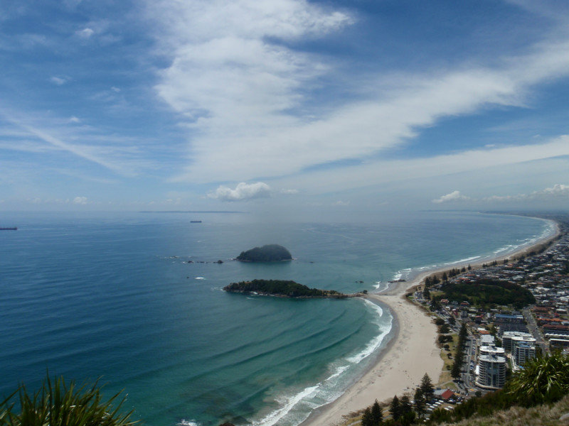 The view from Mount Maunganui
