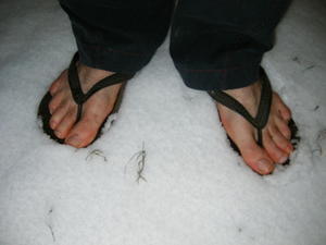 Thongs in the Snow