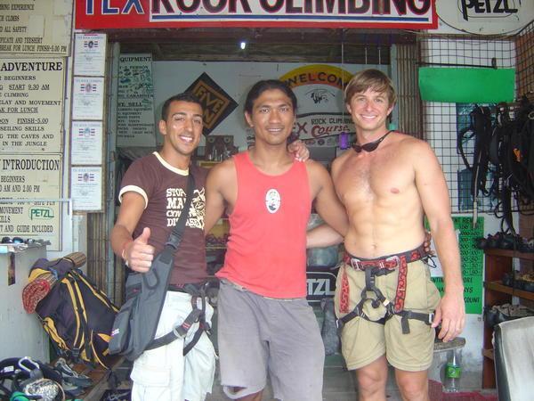 My climbing guide and an Israeli friend 
