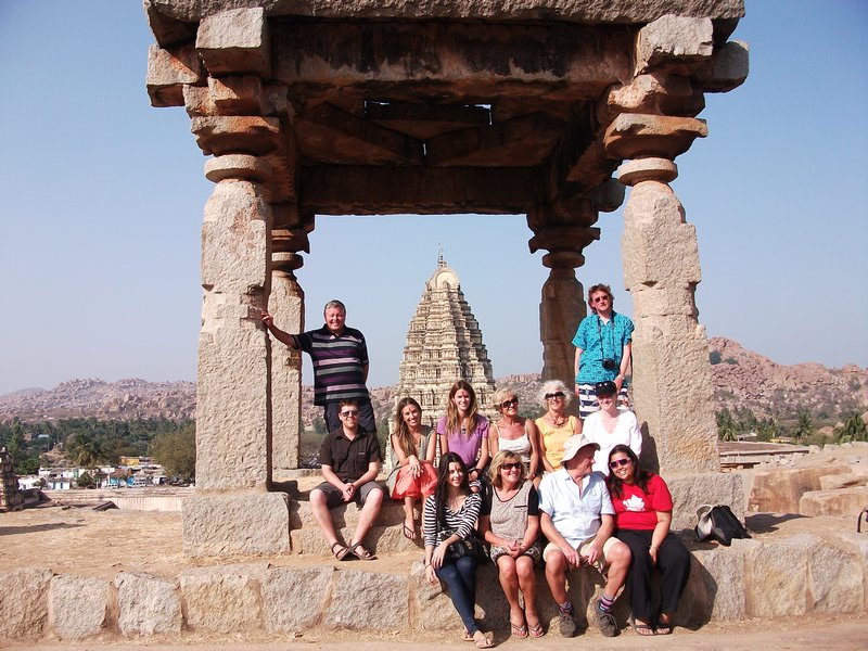 Some of the group, Hampi ruins
