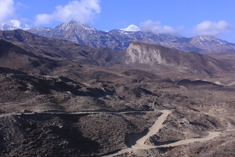 View of the Annapurna's from Muktinath