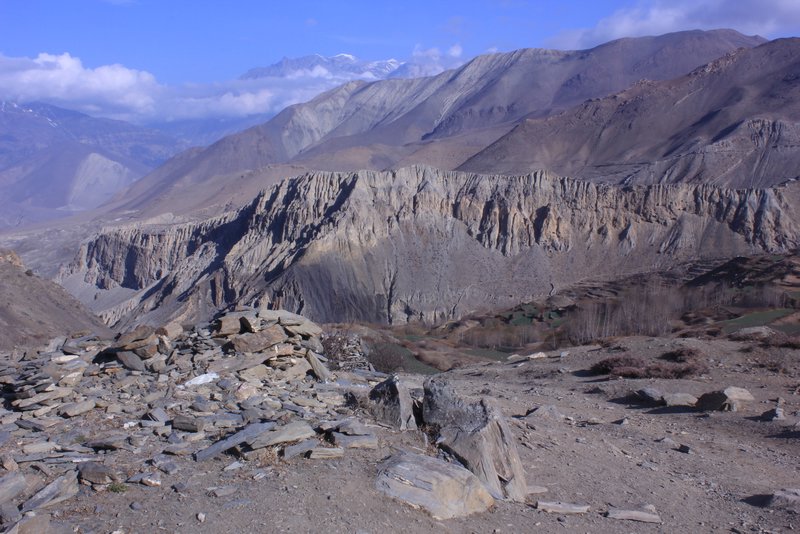 Dry, arid land around Muktinath