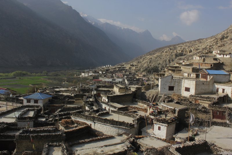 View of Marpha from the monastery looking South