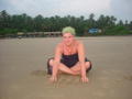Caroline on beach