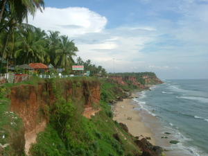 Varkala Beach - view from the cliff top