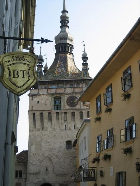 The BT again with the Sighisoara clock tower