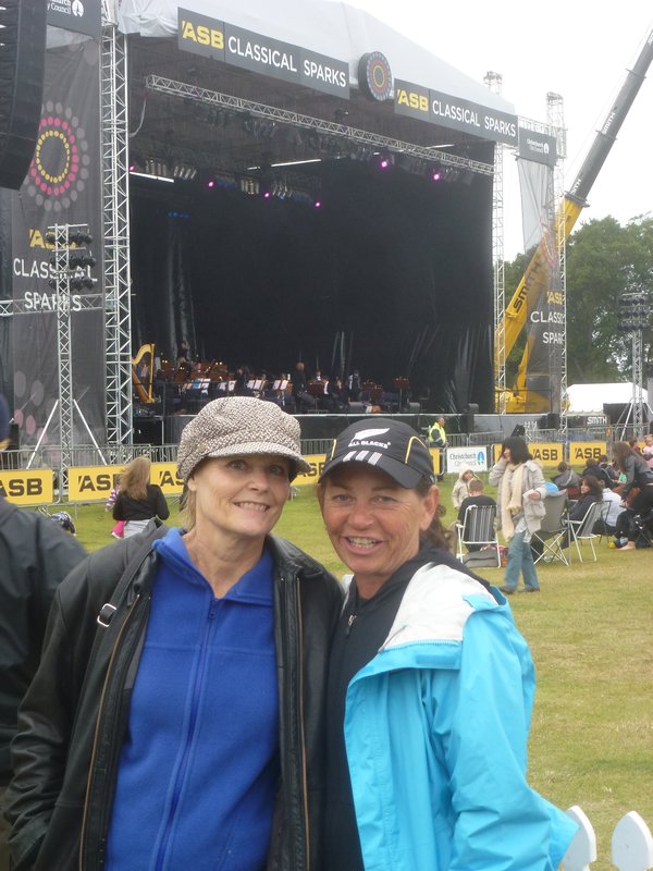 Shelley and I at the symphony concert in Christchurch, NZ