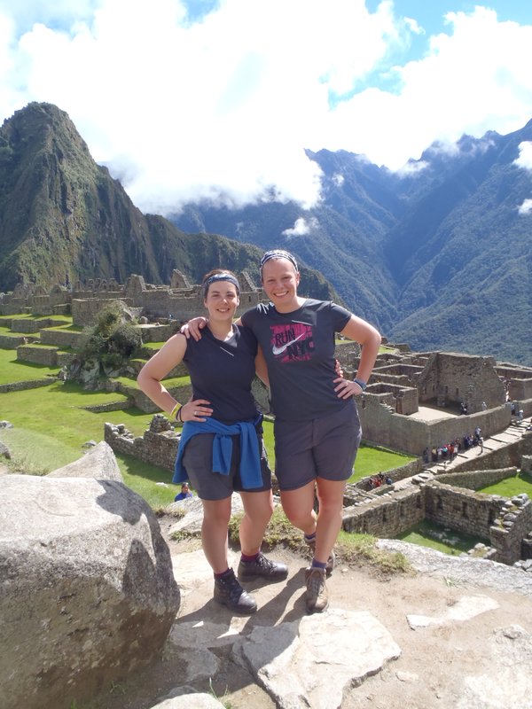 Us in front of Machu Picchu