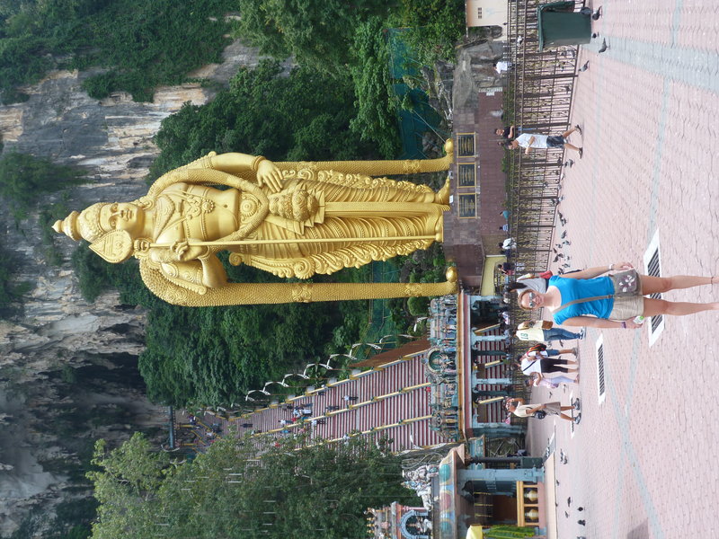 Big Buddha at entrance to Batu caves
