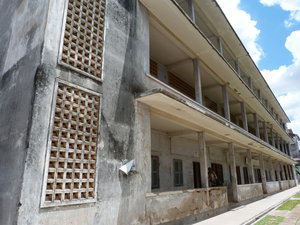 The school/prison, block A where the torture occurred 
