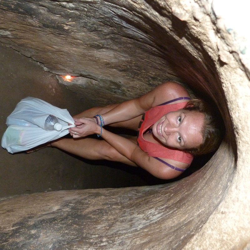 The Chi Chi tunnels - the tourist one but still small!