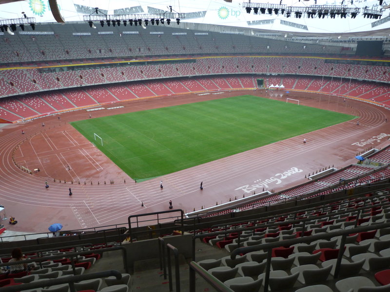 Inside the stadium