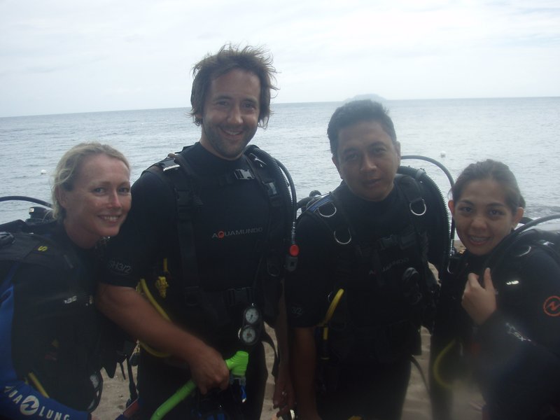Scuba class with Snoppy our instructor