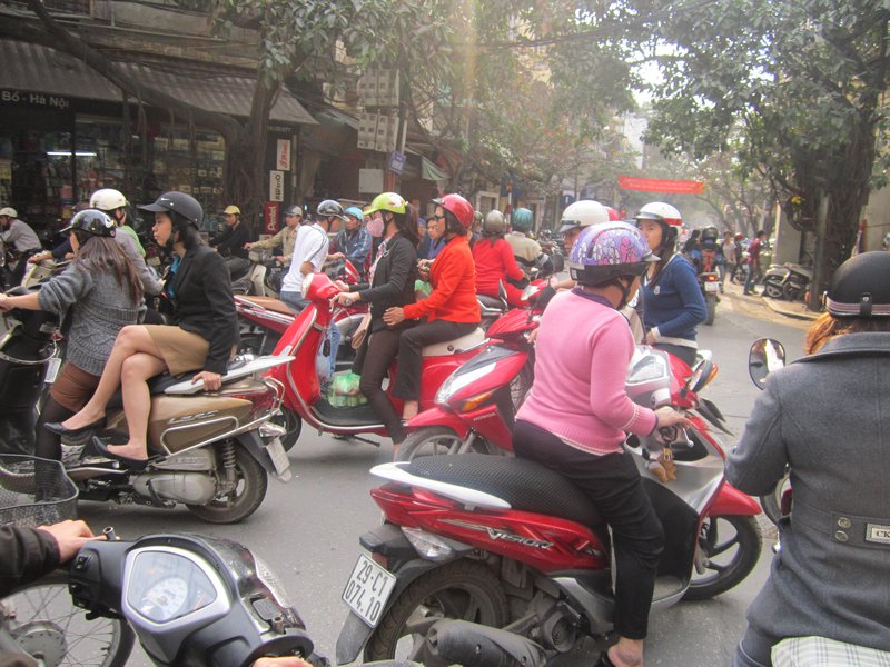 Traffic chaos in Hanoi