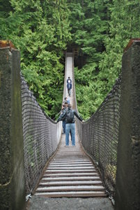 Suspension bridge at Lynn Canyon