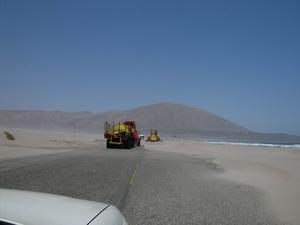a little sand on the panamerican highway