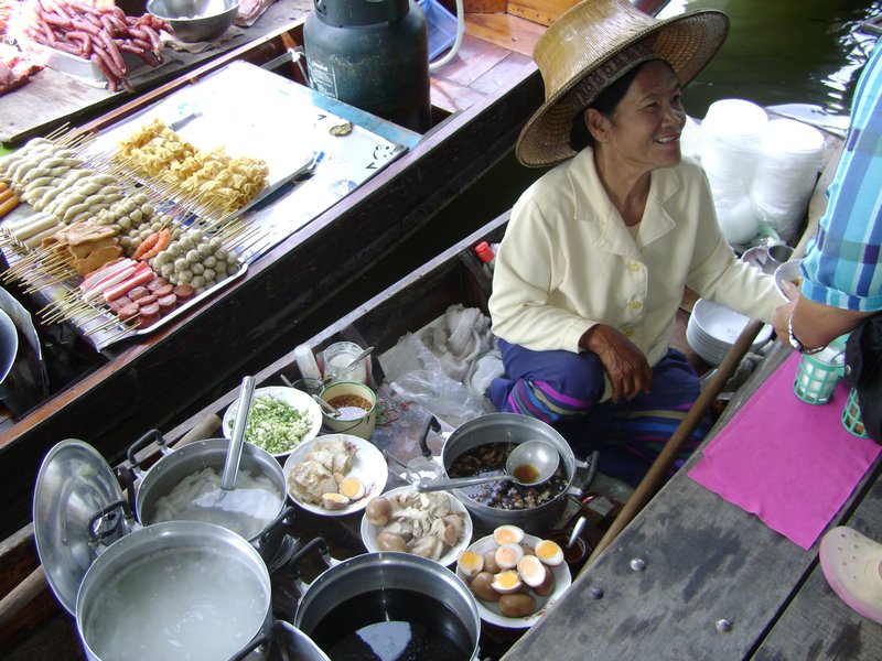 Vendor at the floating market