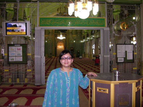 Inside the Sultan Mosque