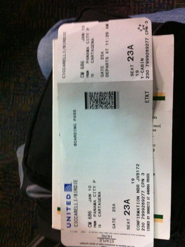 The infamous plane ticket :]