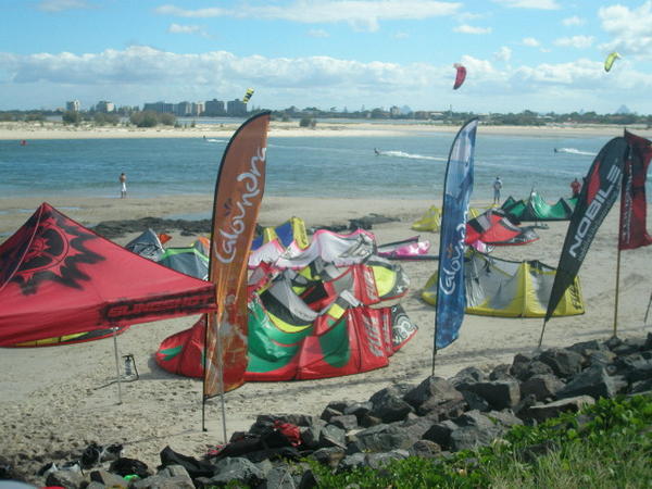 Aussie freestyle kiteboarding comp.