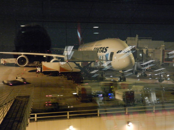 Qantas A380 in Singapore (that I traveled on)