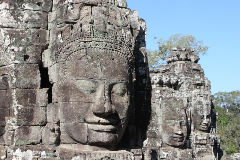 The faces of the Bayon