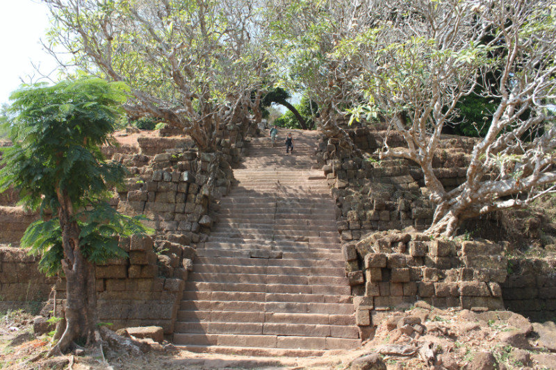 Stairs to Wat Phu