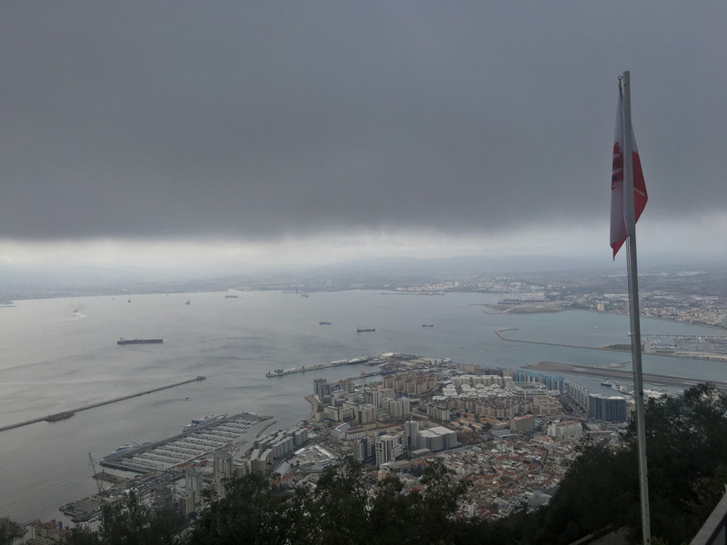 From the top of the Rock of Gibraltar
