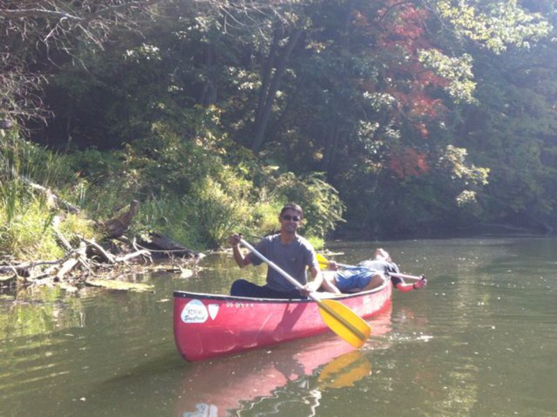 Me canoeing