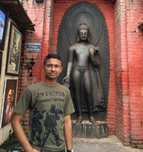 At the Swayambhunath temple.