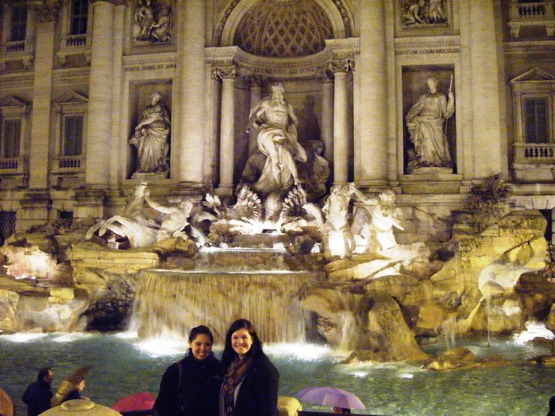 Me and Abby at the Trevi Fountain and Night!