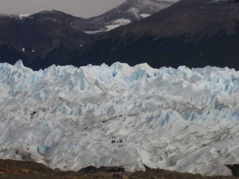 Glacial hikers