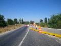Roadworks on the way to Las Cabras, Chile