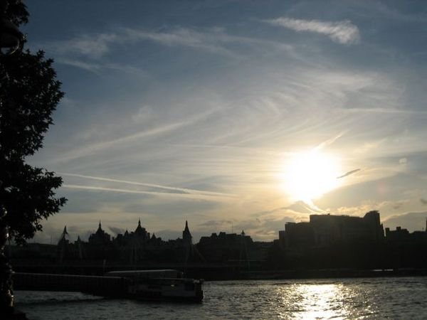 Sunset over the Thames