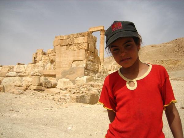 Girl selling bracelets, Palmyra