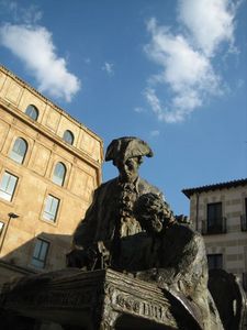Erasmus, studious as ever, in Salamanca