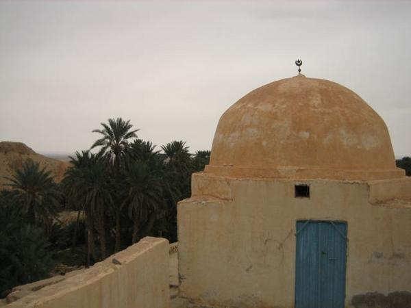 Building on the edge of palmeriae, Tunisia
