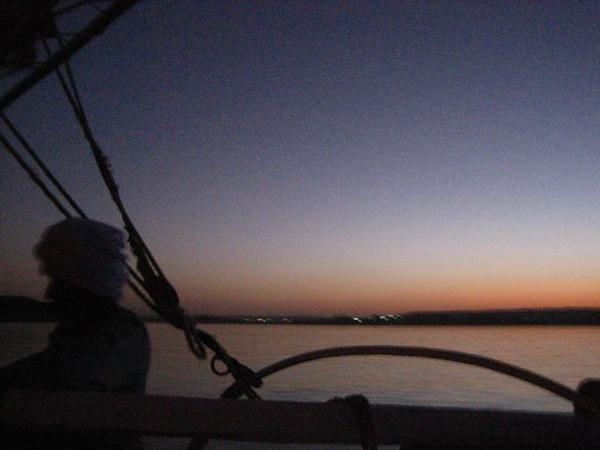 Captain Mohamed at dusk