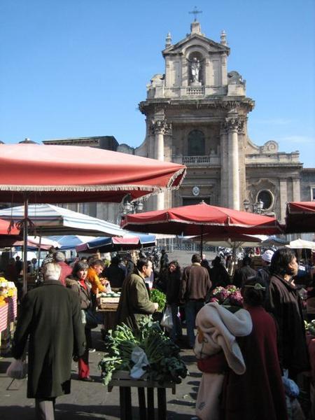 Church market, Catania