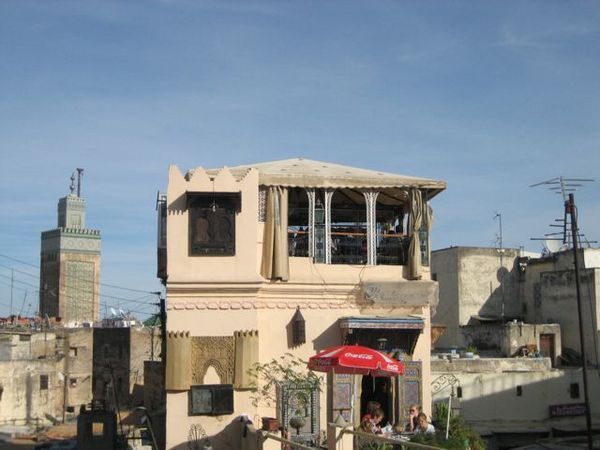 Rooftop restaurant, Fes