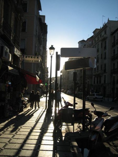 Late-day sunlight, Granada