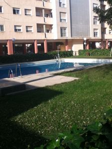 The pool in the middle of our apartment complex