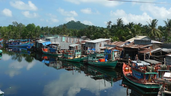 One of the many small fishing villages located throughout the island.