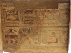 Coloured Heiroglyphs in Karnak