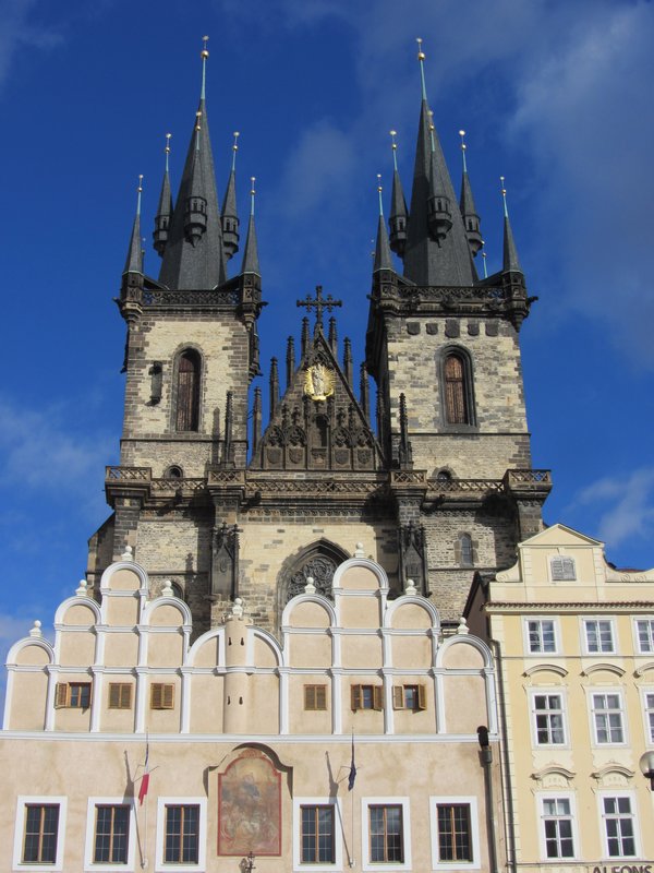 Tyn Church as seen from the Old Town Square