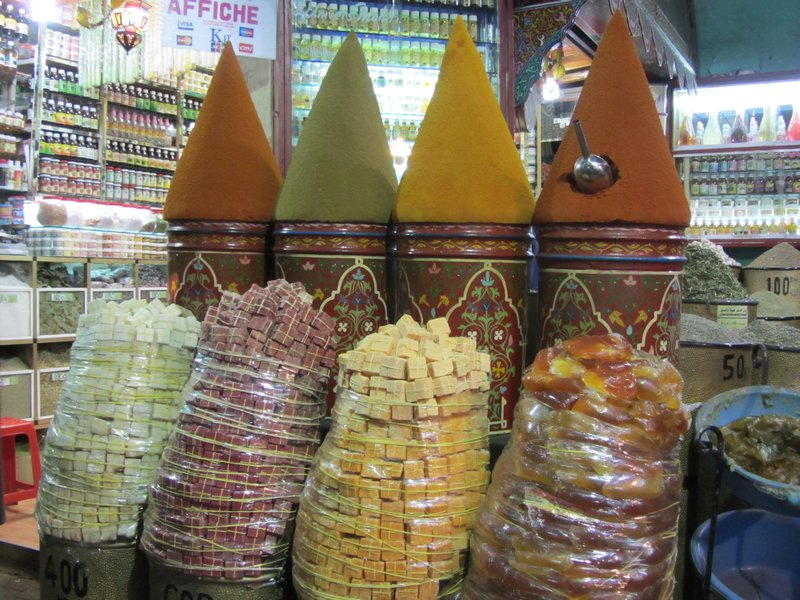 Taller Spice Pyramids in Marrakech
