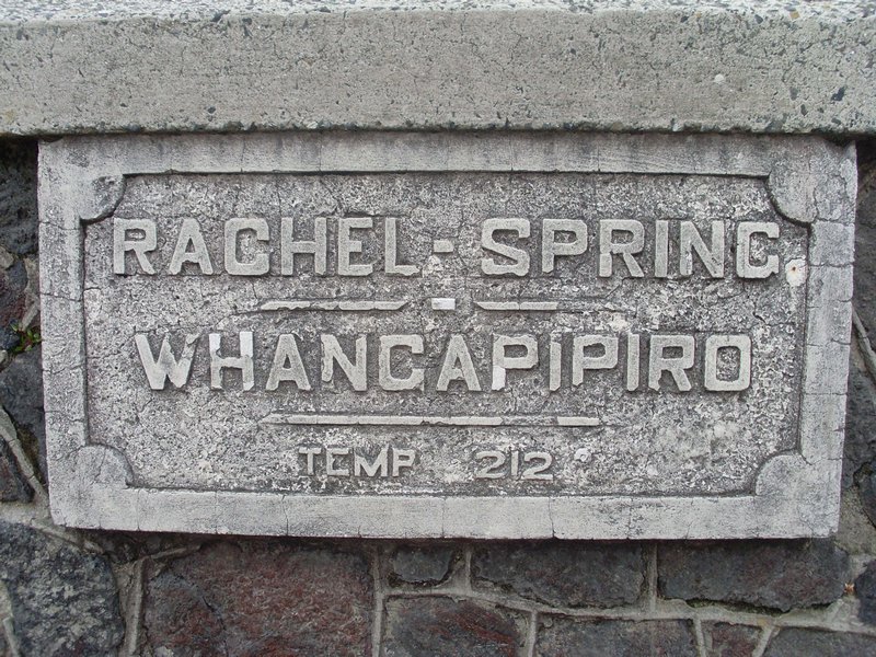 Sign on a spring