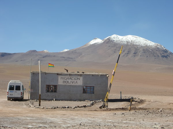 Bolivian immigration office...