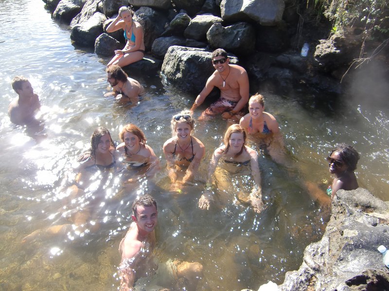 Hot springs at Lake Taupo