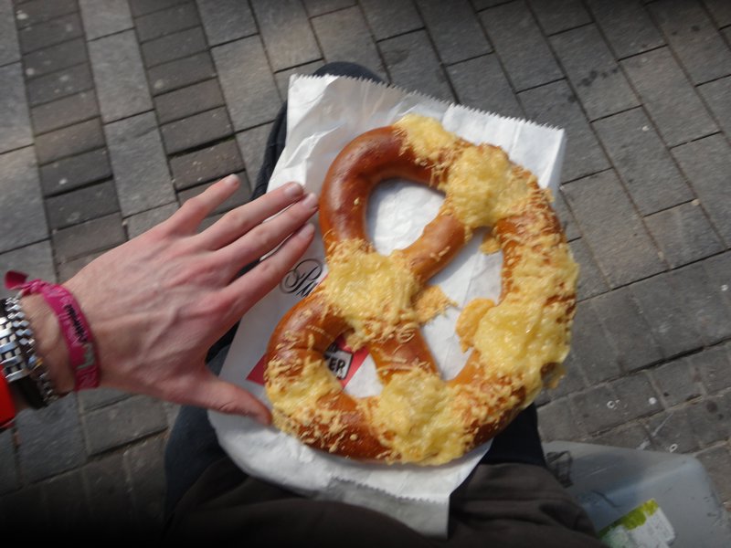 the HUGE German pretzels